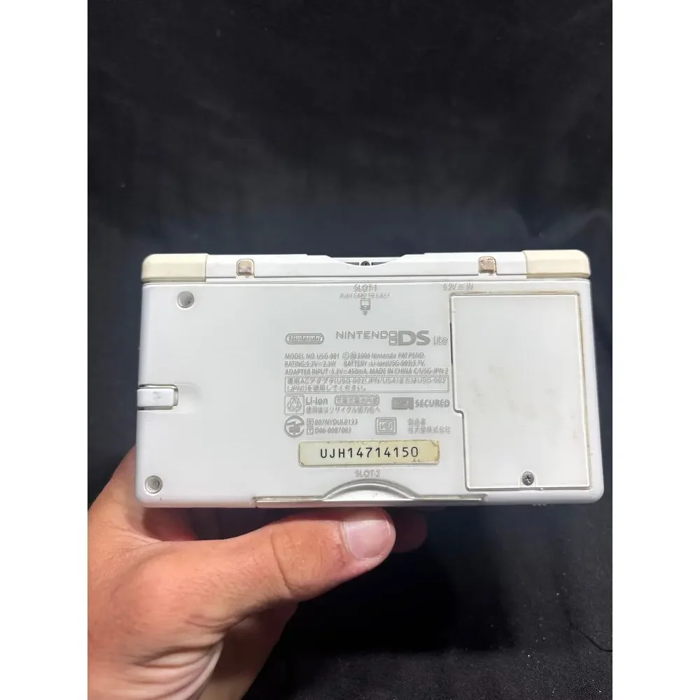 Nintendo DS Lite Polar White Handheld System Console Model USG-001 TESTED